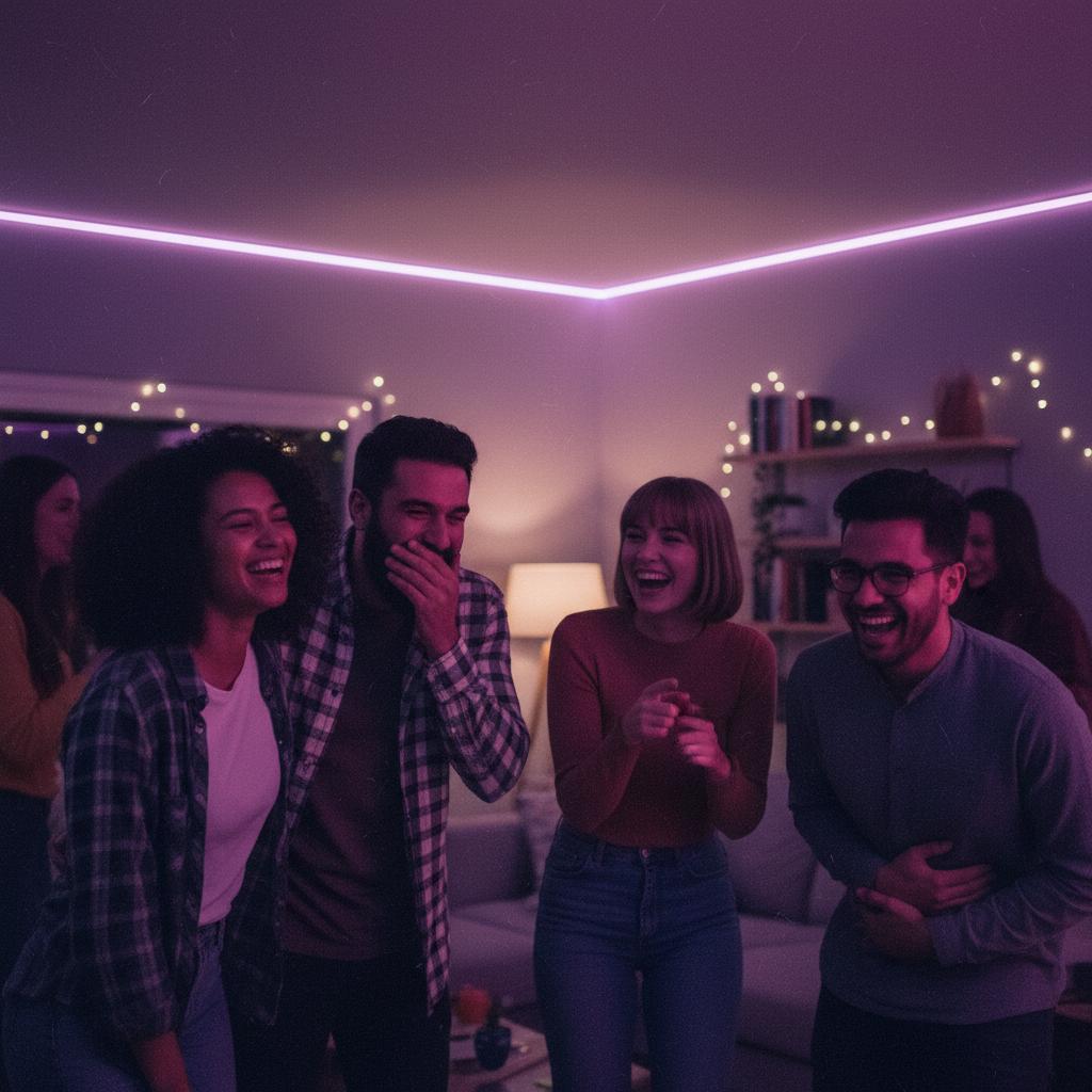 Friends having fun at a Social Arcade style event